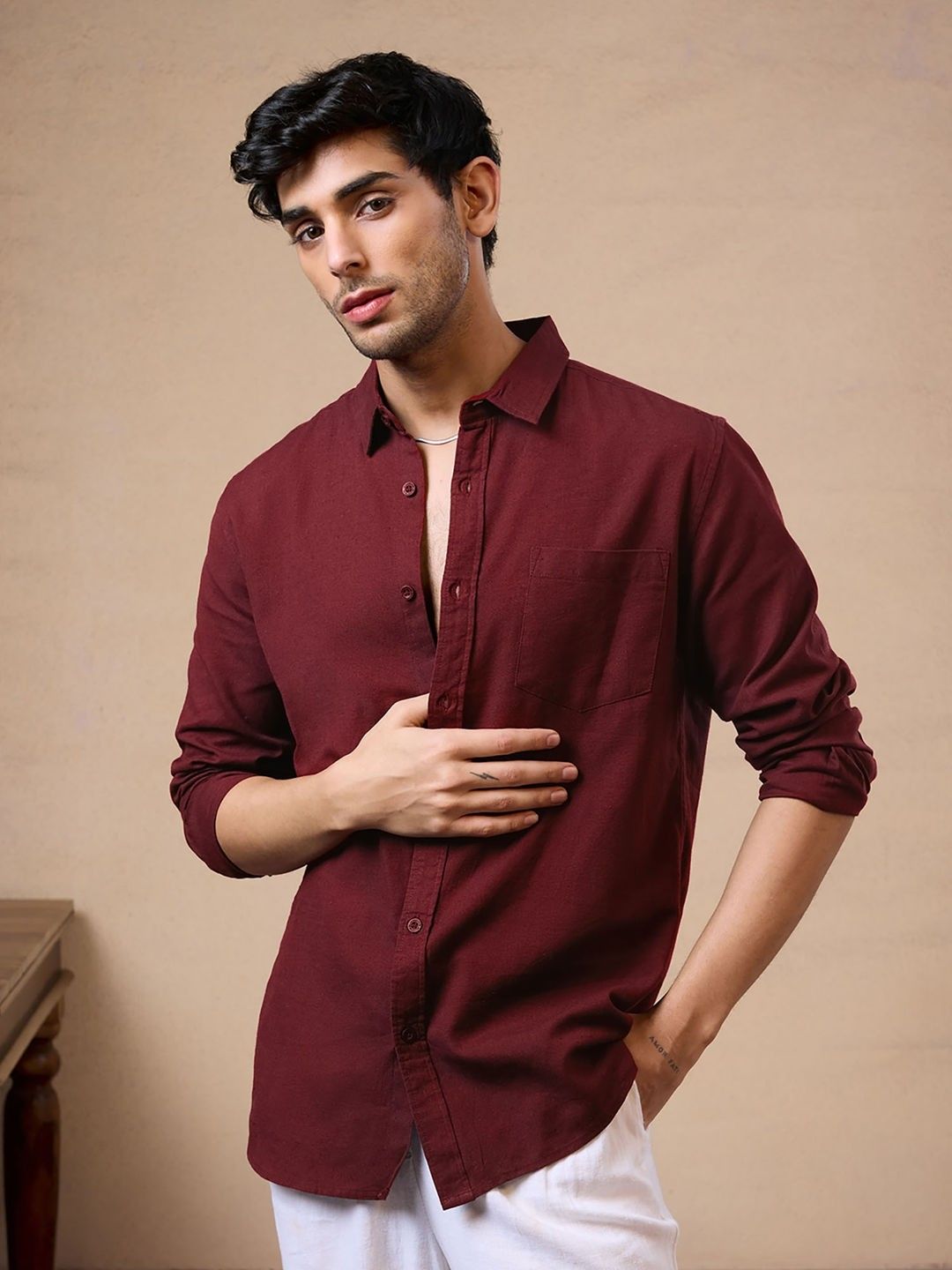 MEN'S BASIC PLAIN SHIRTS- COMFORTABLE EVERYDAY WEAR - Image 3
