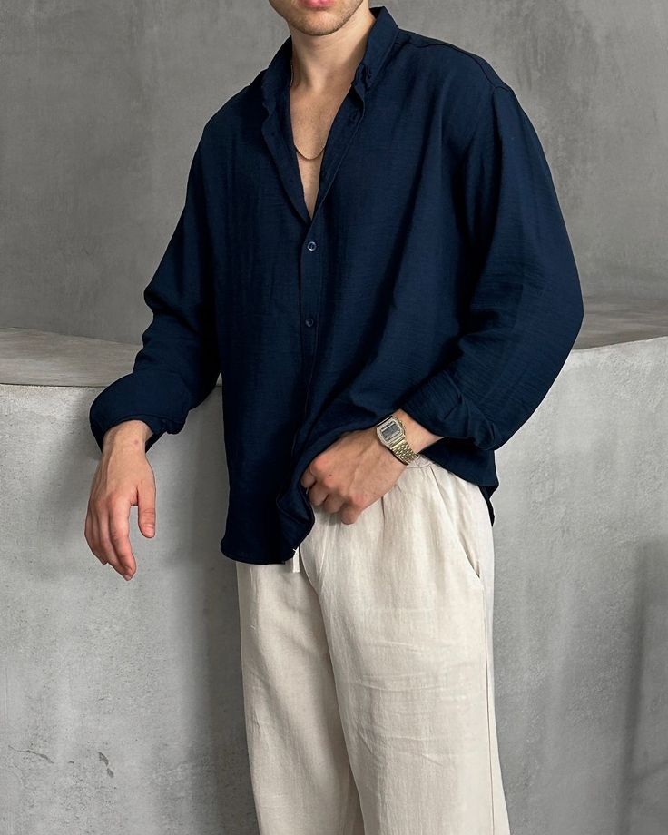 MEN'S BASIC PLAIN SHIRTS- COMFORTABLE EVERYDAY WEAR - Image 5